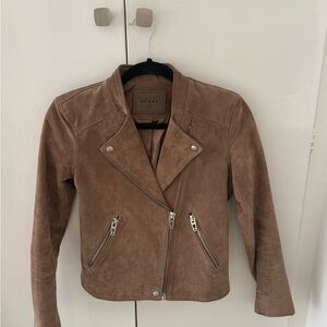 Blank NYC Brown Suede Leather Jacket